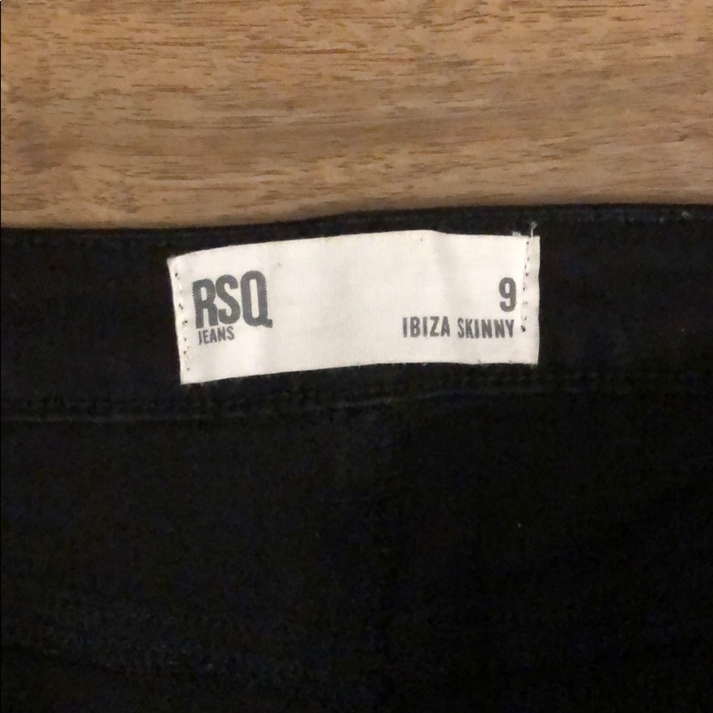 pacsun jeans size 9. black with rips. low rise. - Picture 3 of 3
